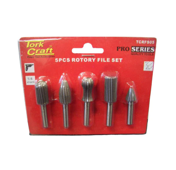 TORKCRAFT ROTARY FILE SET 5PCS TCRFS05