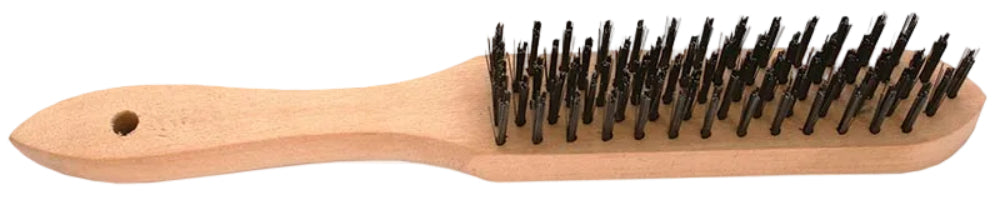 TORKCRAFT WIRE HAND SCRATCH BRUSH WOOD HANDLE TCW HB01