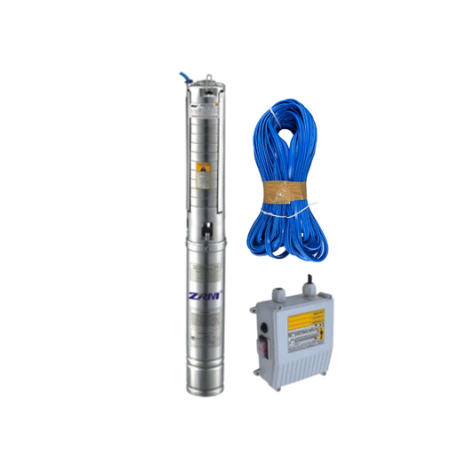 ZRM SUBMERSBLE PUMP WITH CONTROL 30M CABLE 0.37KW 0.5HP 4SSM3-6-0.37