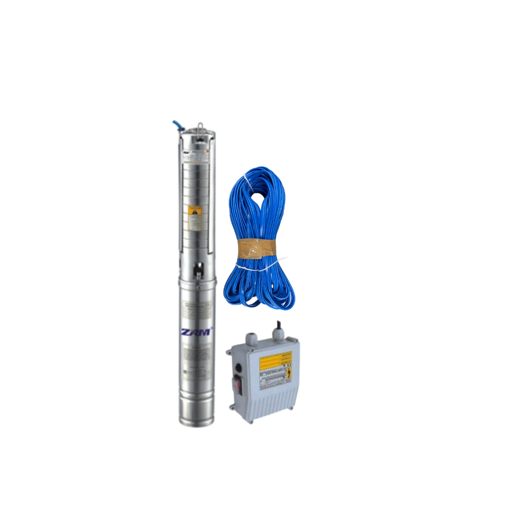 ZRM SUBMERSBLE PUMP WITH CONTROL 30M CABLE 0.55KW 0.75HP 4SSM3-9-0.55