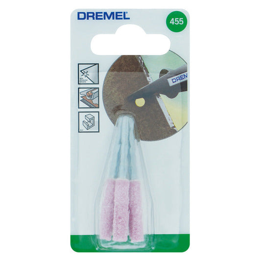 DREMEL GRINDING STONE 455 3PCS 5.6MM 26150455JA
