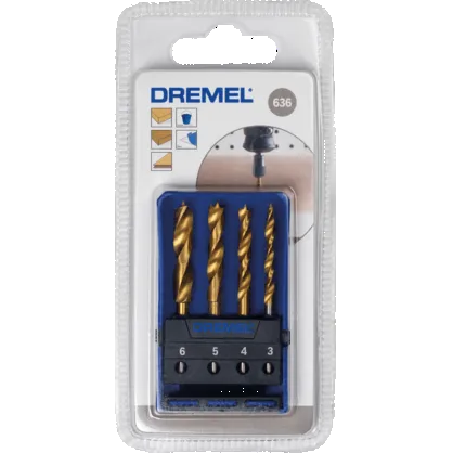 DREMEL DRILL BIT 636 4PCS 3.0-6MM 26150636JA