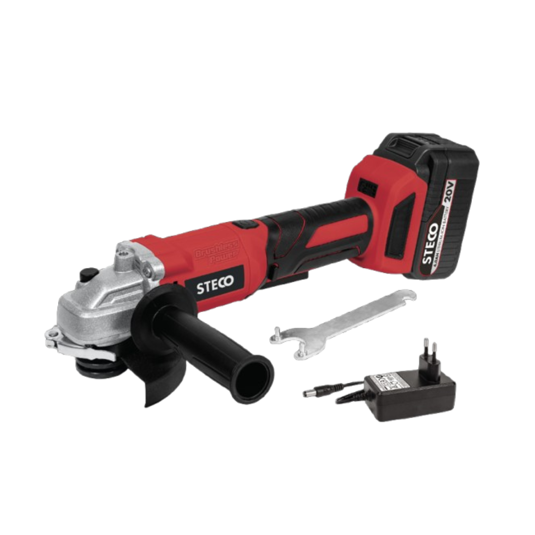 STECO CORDLESS ANGLE GRINDER KIT 20V 115MM SXG-20K