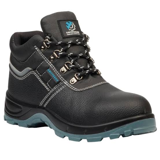 GRITTGEAR DOMOMITE LEATHER SAFETY SHOEST BLACK SIZE 9