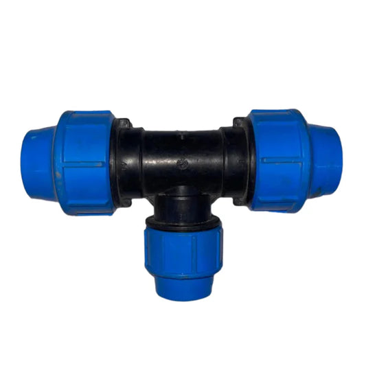 FLOTEK REDUCING TEE POLY COMPRESSION 32MMX32MMX25MM