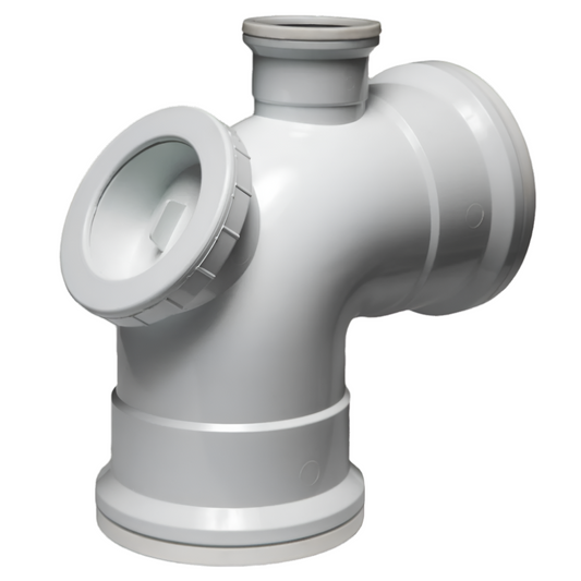 FLOTEK BEND WITH HORN INSPECTION PVC 110MM