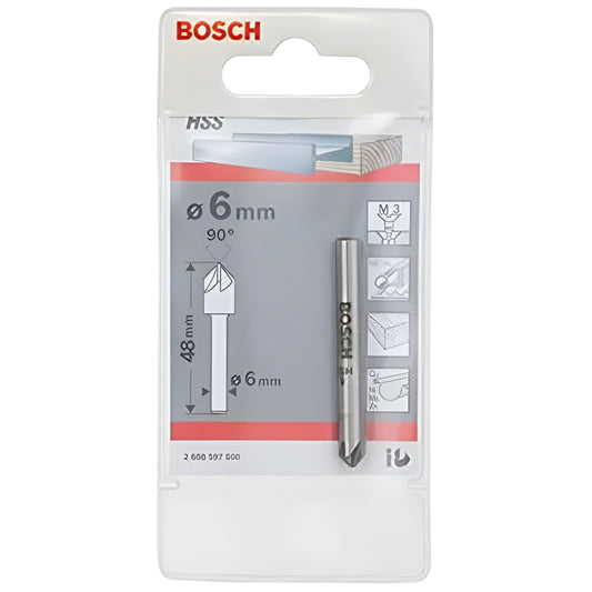 BOSCH COUNTER BIT STEEL 6MM 597 500