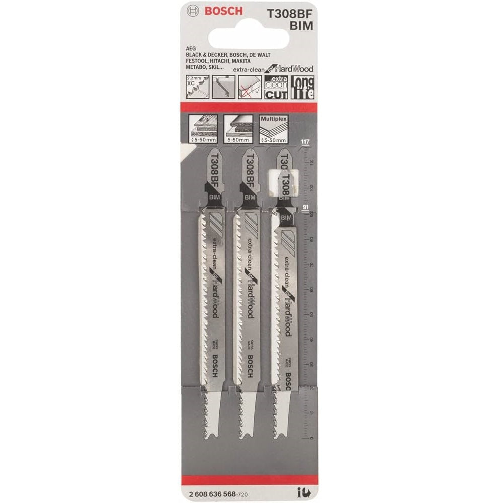 BOSCH BLADE JIGSAW SET 3PCS T308BF