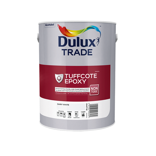 Dulux Trade Tuffcote WB Epoxy Dairy White White - 5L-5147710