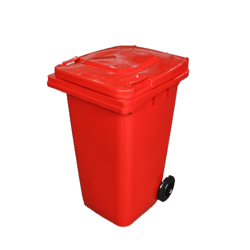 DIVYAPLAST WHEEL BIN RED 120L