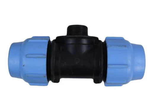TEE MALE POLY/POLY 50MM