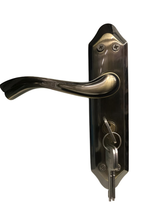 GODREJ MORTICE LOCK COMBINATION PACK LYRA ANTIQUA BRASS 8" 3243