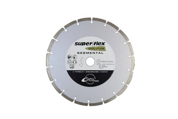 SUPER FLEX DIAMOND BLADE EVO SEGMENTAL 230X2.6/7X22.23