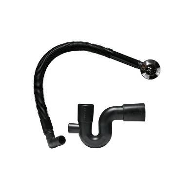 DAWN BATH TRAP + OVERFLOW HD RUBBER 40X40 W003NR