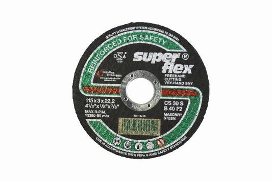 SUPER FLEX DISC STONE CUTTING 115X3X22.23 CS30S B40 F2