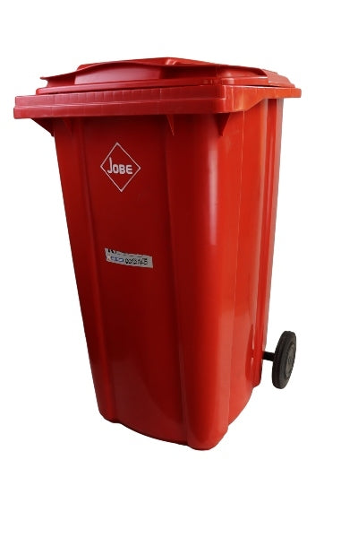 JOBE WHEELY BIN RED 240L