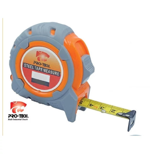 PROTECH MEASURING TAPE STEEL RUBBERISED 100MTRSX25MM