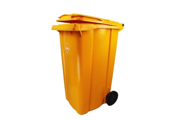 JOBE WHEELY BIN YELLOW 240L