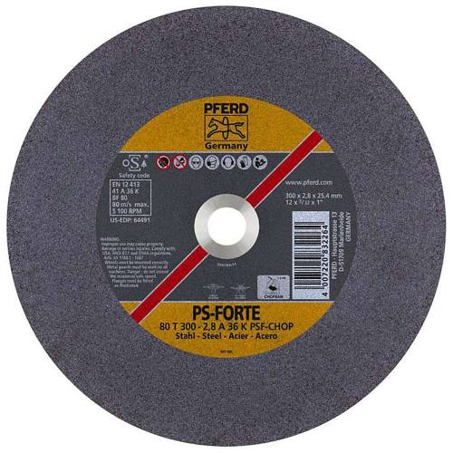 PFERD CUTTING DISC STEEL PS FORTE 16"