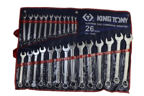 KING TONY SPANNER COMBINATION SET 26PCS 6MM-32MM 1226MR