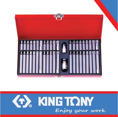 KING TONY SOCKET SET TORX BIT 1/2" T20-T25 4119PR