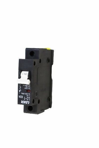 LEAR MINI CIRCUIT BREAKER 1P 63A 4.5KA 19MM LC1-63A