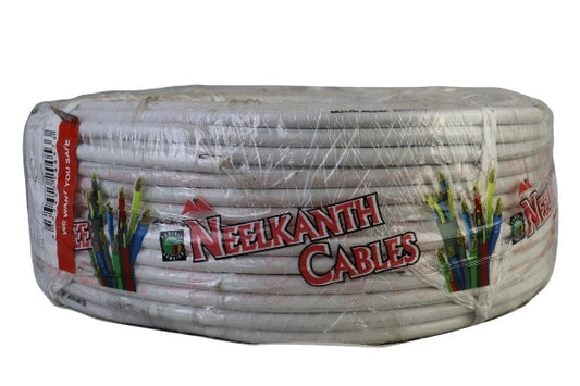 NEELKANTH CABLE FLEXIBLE WHITE 4 SQMMX3 CORE CMCF403CYY-WH