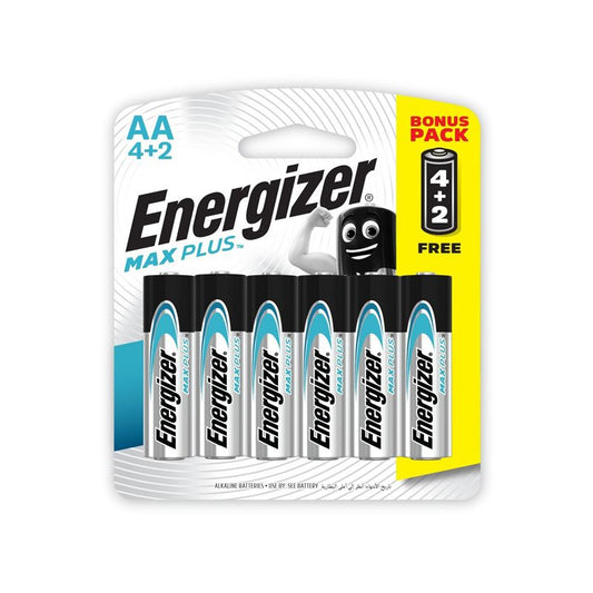 ENERGIZER BATTERY MAX PLUS AA-4+2 1.5V X91RP-64+2