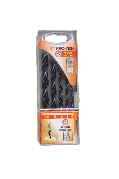 PROTECH DRILL BIT SET WOOD 5PCS 4MM-10MM 337789