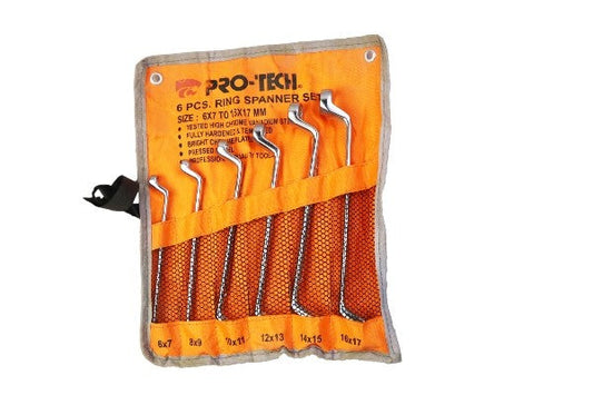 PROTECH SPANNER DOUBLE RING END SET 9PCS 6MM-27MM