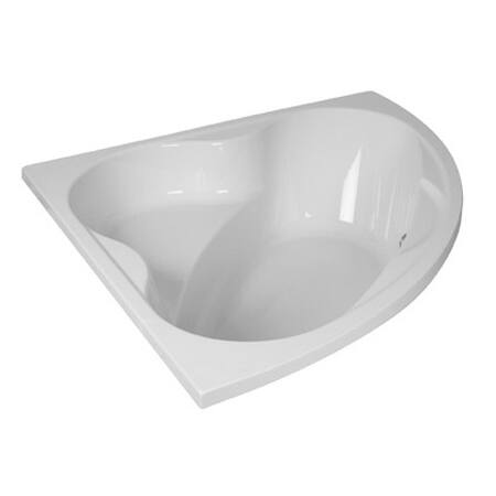 PYRAMID CORNER BATHTUB HEAVY DUTY WHITE