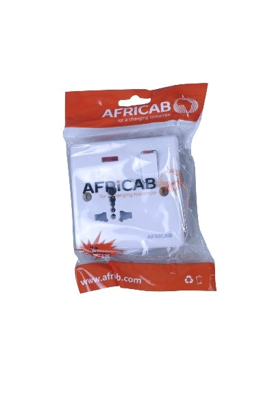 AFRICAB SOCKET OUTLET SINGLE NEON PVC 13A KC8955SL