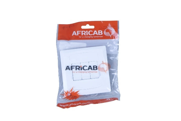 AFRICAB SWITCH PVC 3GANG1W EL2631