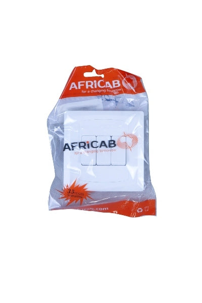 AFRICAB SWITCH PVC 3GANG2W EL2632