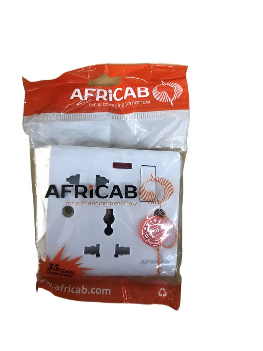 AFRICAB ADAPTOR UNIVERSAL + 2PINS 13A KC8956SL