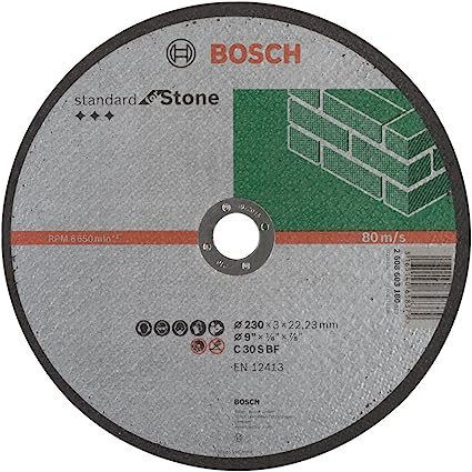 BOSCH DISC STONE 230X3X22.23MM 2608603180