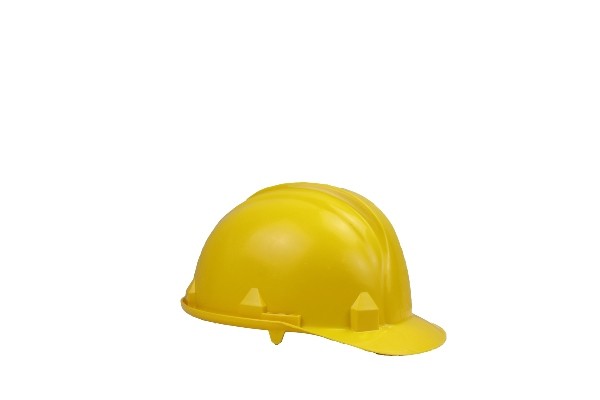 SAFETY HELMET WITH STRAP YELLOW