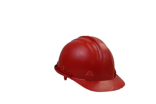 SAFETY HELMET WITH STRAP RED