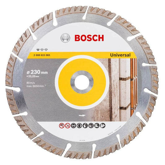 BOSCH DIAMOND DISC SEGMENTED STANDARD UNIVERSAL HIGH SPEED 230MM 2608615065