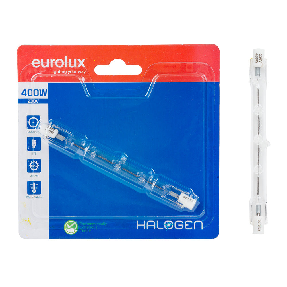 EUROLUX HALOGEN BLISTER PACK 400W G402BP 118MM