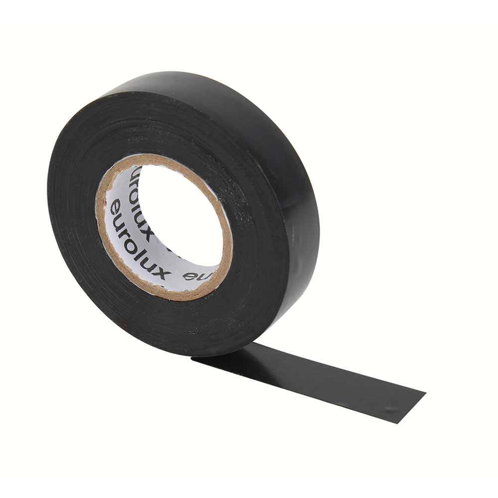 EUROLUX INSULATION TAPE PVC BLACK 0.19MMX18MM ET66B 20M