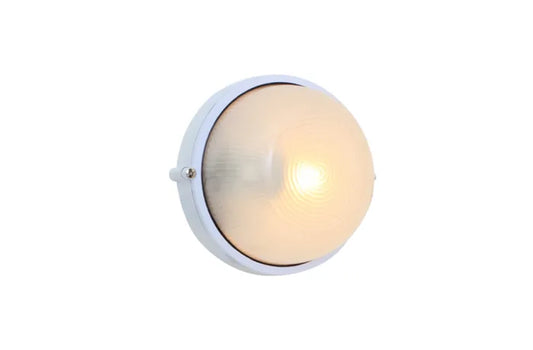 EUROLUX BULKHEAD ROUND SMALL ALUMINIUM WHITE