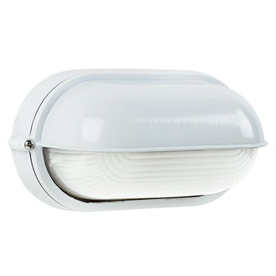 EUROLUX BULKHEAD OVAL SMALL EYELID ALUMINIUM WHITE