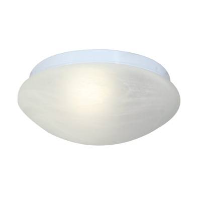 EUROLUX CEILING LIGHT BATHROOM ROUND ALABASTER C8A 230MM