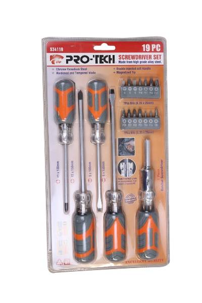 PROTECH SCREWDRIVER SET 19PCS 534119