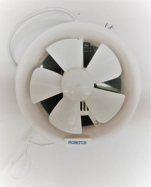 ROBOTS EXTRACTOR FAN PVC ROUND 8"