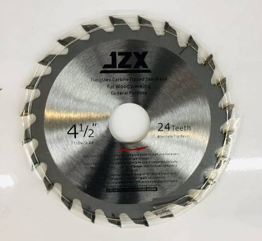 JZX SAW BLADE CIRCULAR 24 TEETH 4-1/2"