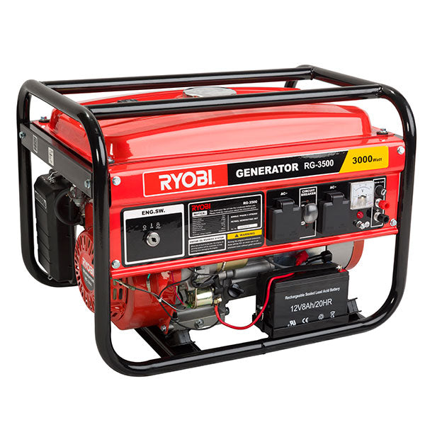 RYOBI GENERATOR 4 STROKE KEY START 3500W RG-3500