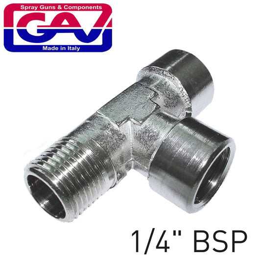 GAV T CONNECTOR 1/4" FFM TEE GAV1253-2