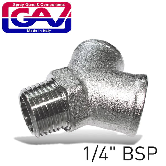 GAV CONNECTOR Y 1/4" FFM GAV1260-2